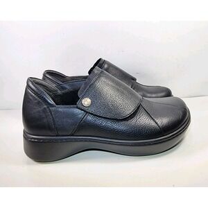 Naot Lagoon Loafers Comfort Shoes Womens EUR37 US6‎ Black Leather Orthotic EUC